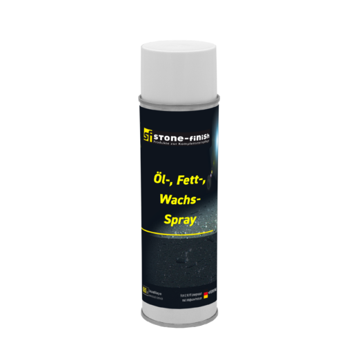 Öl-, Fett-, Wachsspray ist ein gebrauchsfertiges Hochleistungsspray zur Entfernung von Motoröl, Heizöl, Diesel, Fett und Wachs auf Betonstein, Klinker, Terrakotta und Keramik.